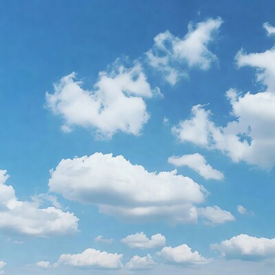 Blue sky with white clouds