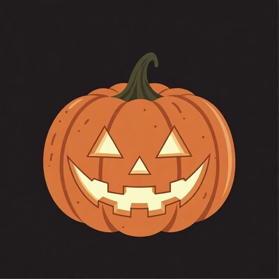 Jack-o-lantern pumpkin illustration