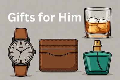 Gifts for Him Illustration