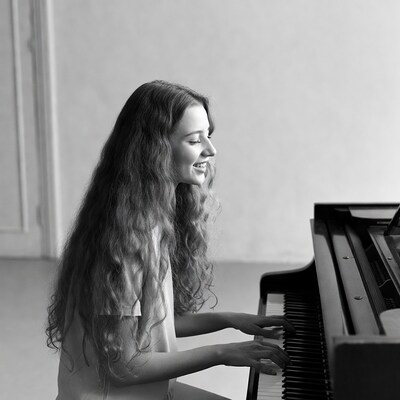 Woman playing piano