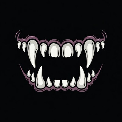Vampire Fangs Illustration