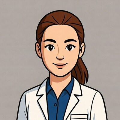 Asian woman doctor illustration