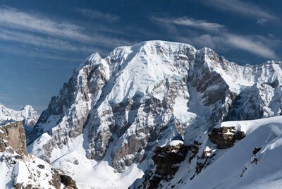 Majestic Snow-Capped Mountain Peak