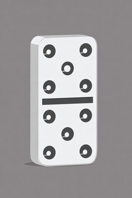Double Six Domino Tile