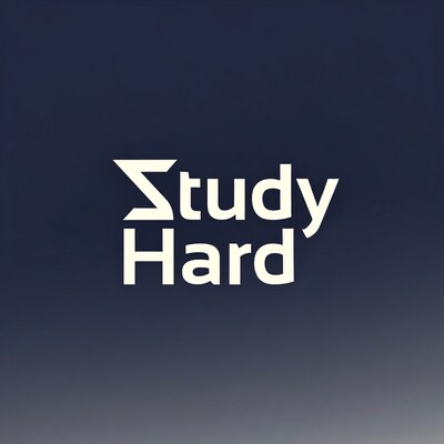 Study Hard Typography