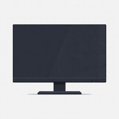 Black Computer Monitor Illustration
