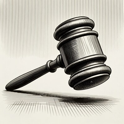 Wooden Gavel Illustration