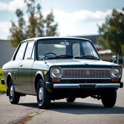 Green Lada 2101 parked outdoors