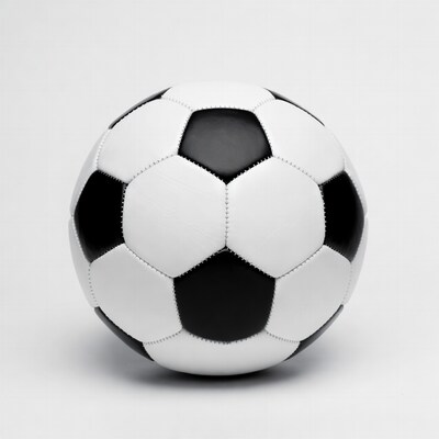 Soccer ball on white background