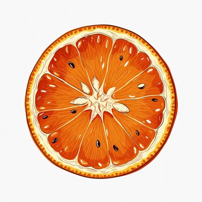 Orange Slice Illustration