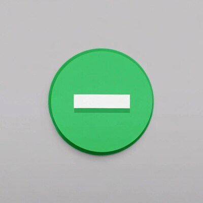 Green minus sign button