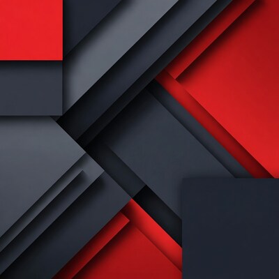Red Gray Geometric Abstract Background