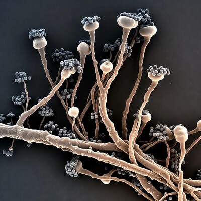 Mushroom Spores SEM Micrograph