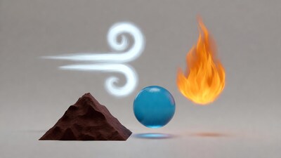 Four Elements Earth Fire Water Air