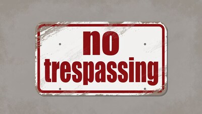 No Trespassing Sign