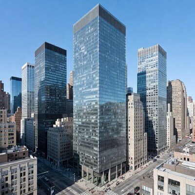 New York City Skyscrapers Aerial View