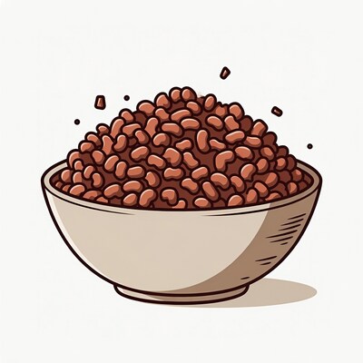 Bowl of kidney beans illustration