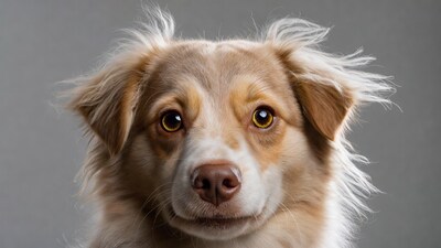Closeup Australian Shepherd dog face