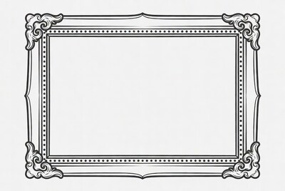 Ornate Vintage Picture Frame