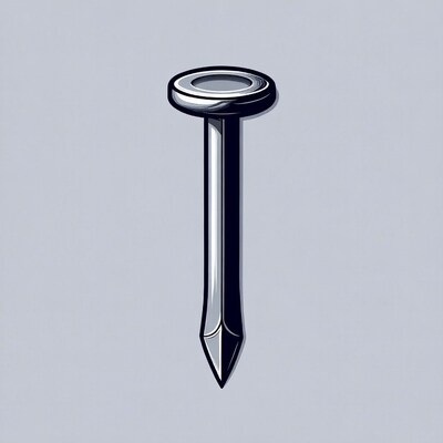 Silver nail illustration
