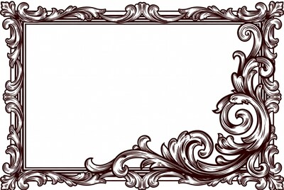 Ornate Vintage Frame Illustration