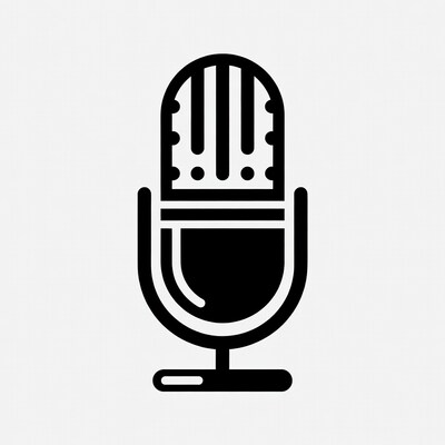 Black microphone icon