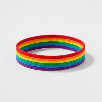 Rainbow Knit Headband
