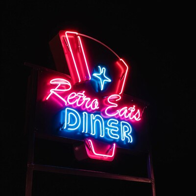 Retro Eats Diner Neon Sign