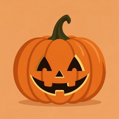 Jack-o-lantern pumpkin illustration