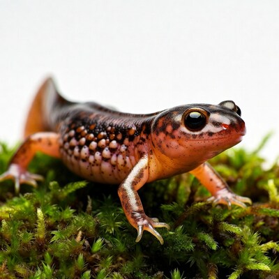 Spotted Salamander on Moss