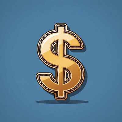 Golden Dollar Sign Illustration
