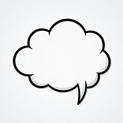 Empty Speech Bubble Illustration
