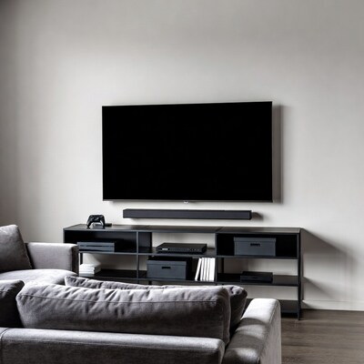 Modern TV Stand with Xbox Gaming Setup