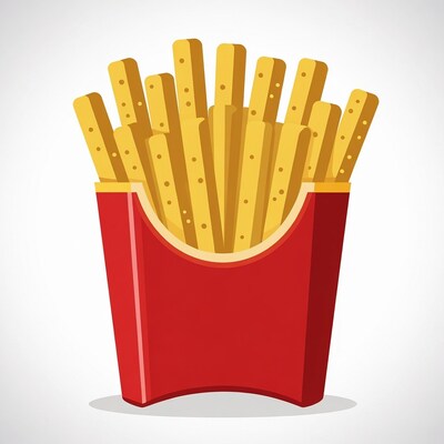French Fries in Red Carton