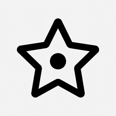 Black outline star icon