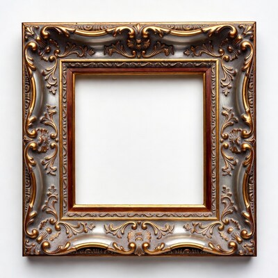 Ornate gold picture frame