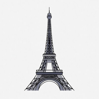 Eiffel Tower illustration