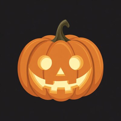 Jack-o-lantern pumpkin illustration