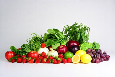 Fresh fruits and vegetables assortment