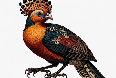 Golden Pheasant Illustration