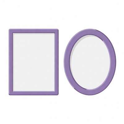 Purple Square and Round Frames