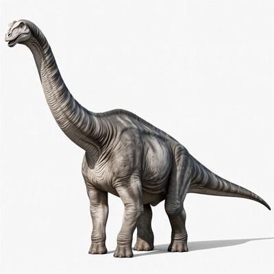 Brachiosaurus dinosaur on white background