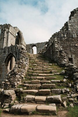 Stone Stairs in Medieval Ruins