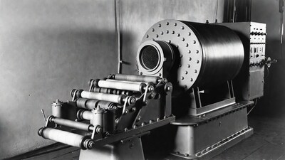 Vintage Industrial Steam Drum Machine