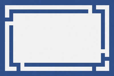 Blue Outline Blank Frame