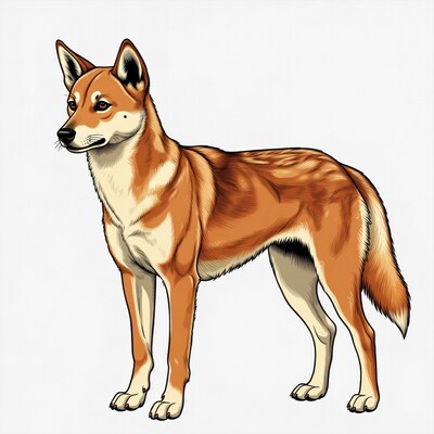 Shiba Inu dog illustration