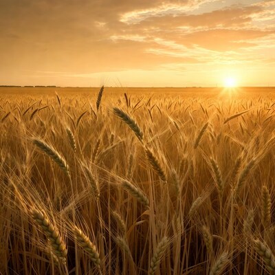 Golden Wheat Field at Sunset
