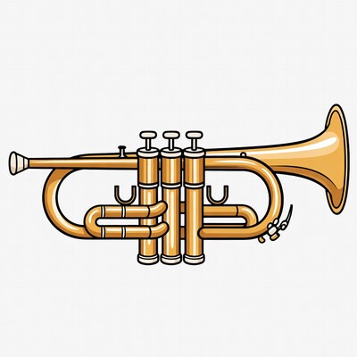 Golden Trumpet Illustration