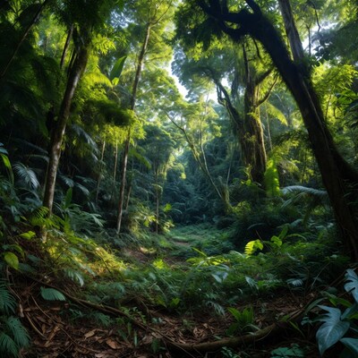 Lush Tropical Rainforest Path
