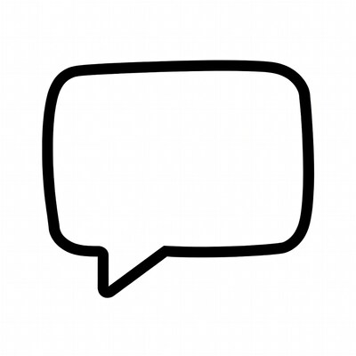 Empty Speech Bubble Icon